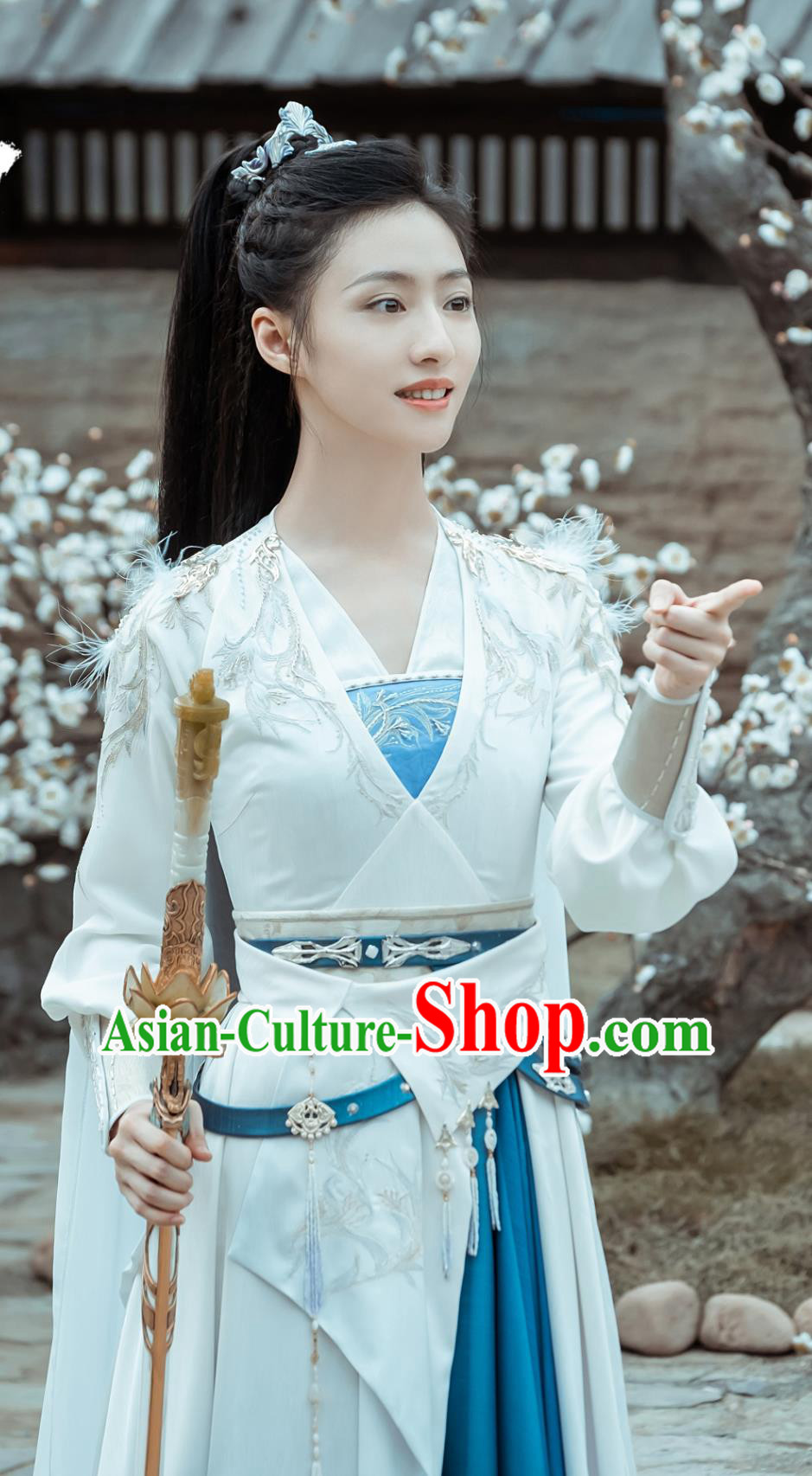 Chinese Drama Dashing Youth Heroine Yue Yao Dress Costume Ancient China Swordswoman Clothing
