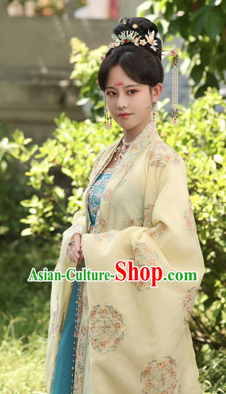 Ancient China Court Woman Clothing Chinese TV Drama Story of Kunning Imperial Consort Xue Shu Dresses