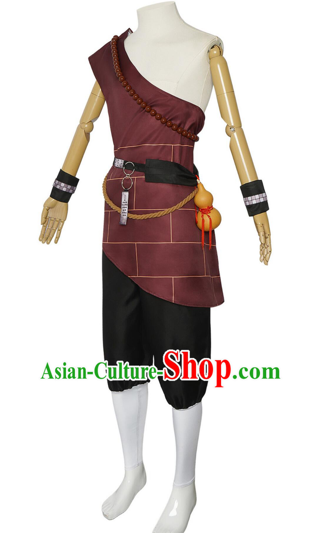 Black Myth Wukong Black Wind King Outfit Warrior Costume Ancient Chinese Monk Clothing