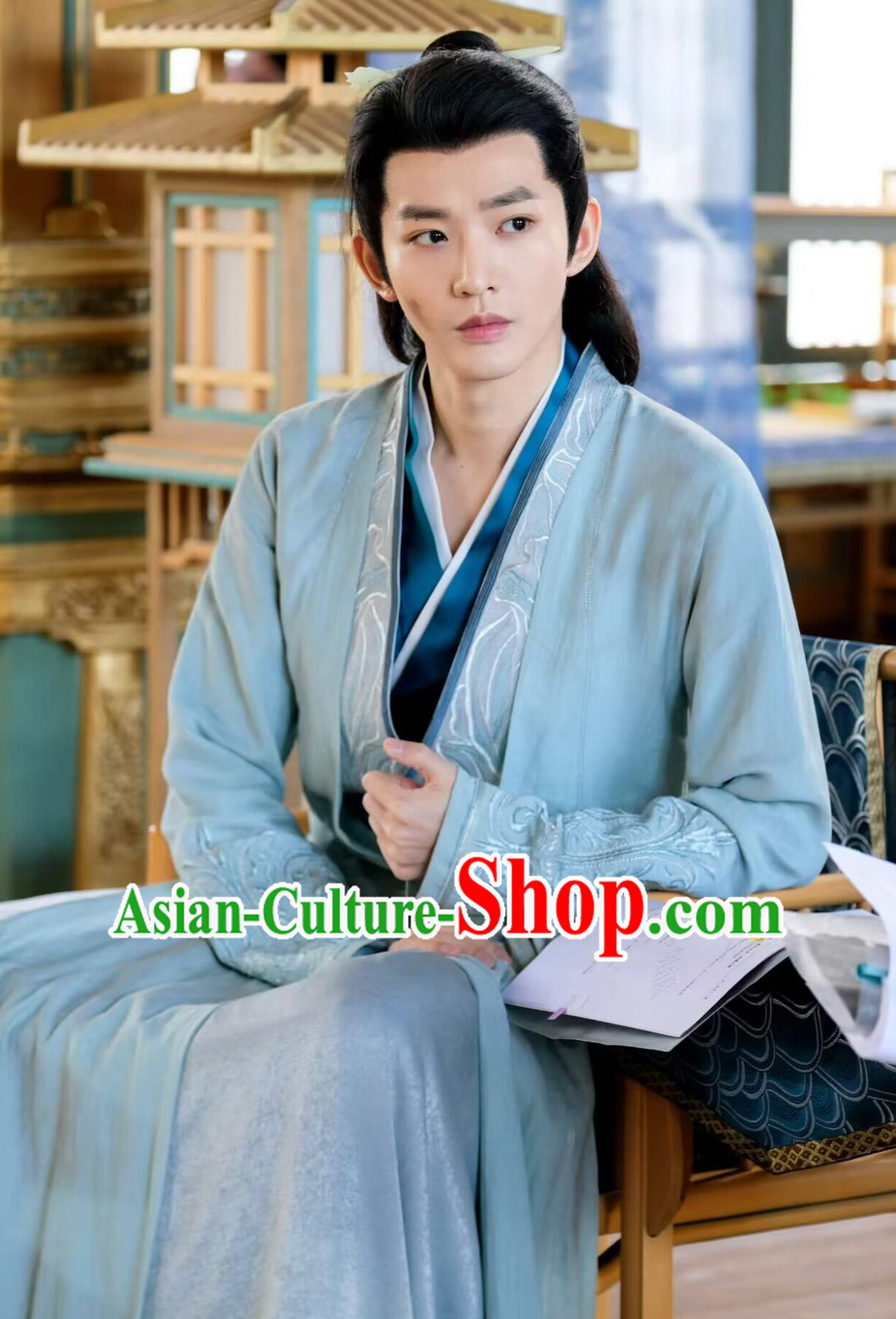Ancient China Young Childe Clothing Traditional Chinese Male Hanfu TV Drama Lost You Forever Tushan Jing Costume