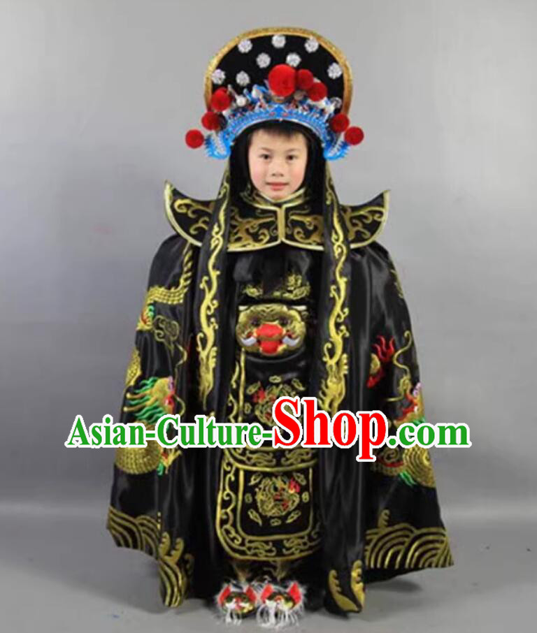 Chinese Bian Lian Mask Changing Clothing Classical Mask Change Costumes and Hat Complete Set for Children