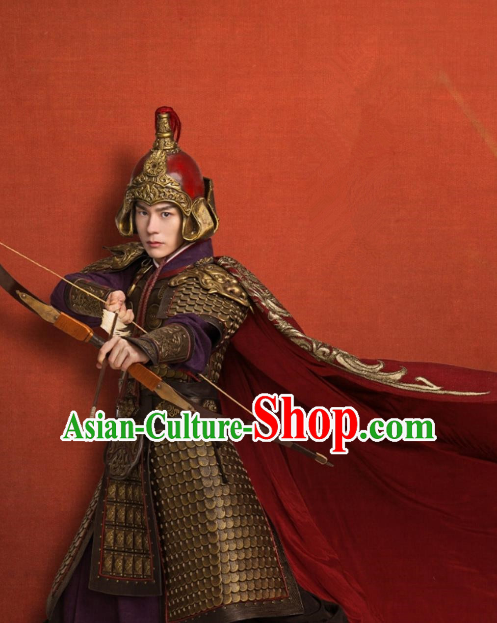 Ancient China Tang Dynasty Commander Clothing Chinese TV Series White Cat Legend Jinwu Wei General Qiu Qing Zhi Armor Complete Set