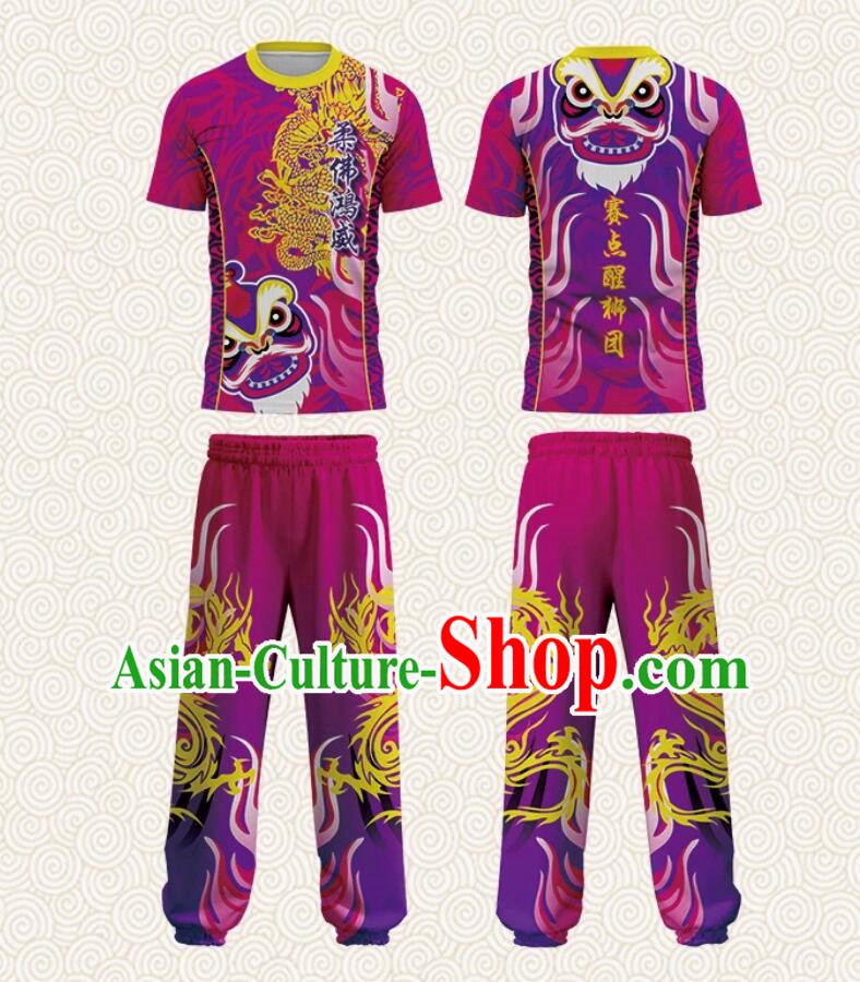 Professional Lion Dance Uniform Chinese Dragon Dance Clothing China Festival Performance Outfit