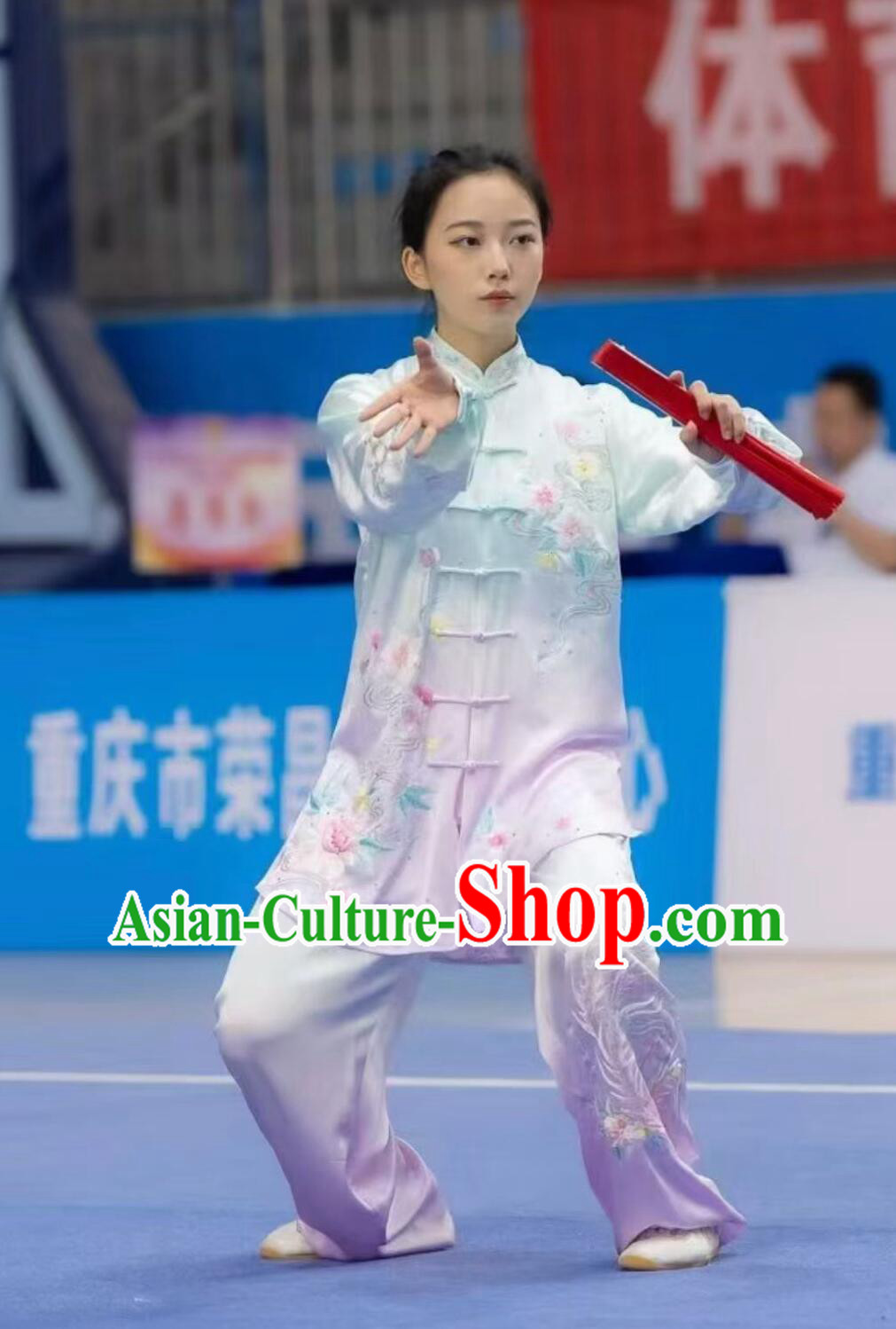 Top Embroidered Tai Chi Suit Chinese Kung Fu Competition Clothing China Wushu Taiji Chuan Uniform